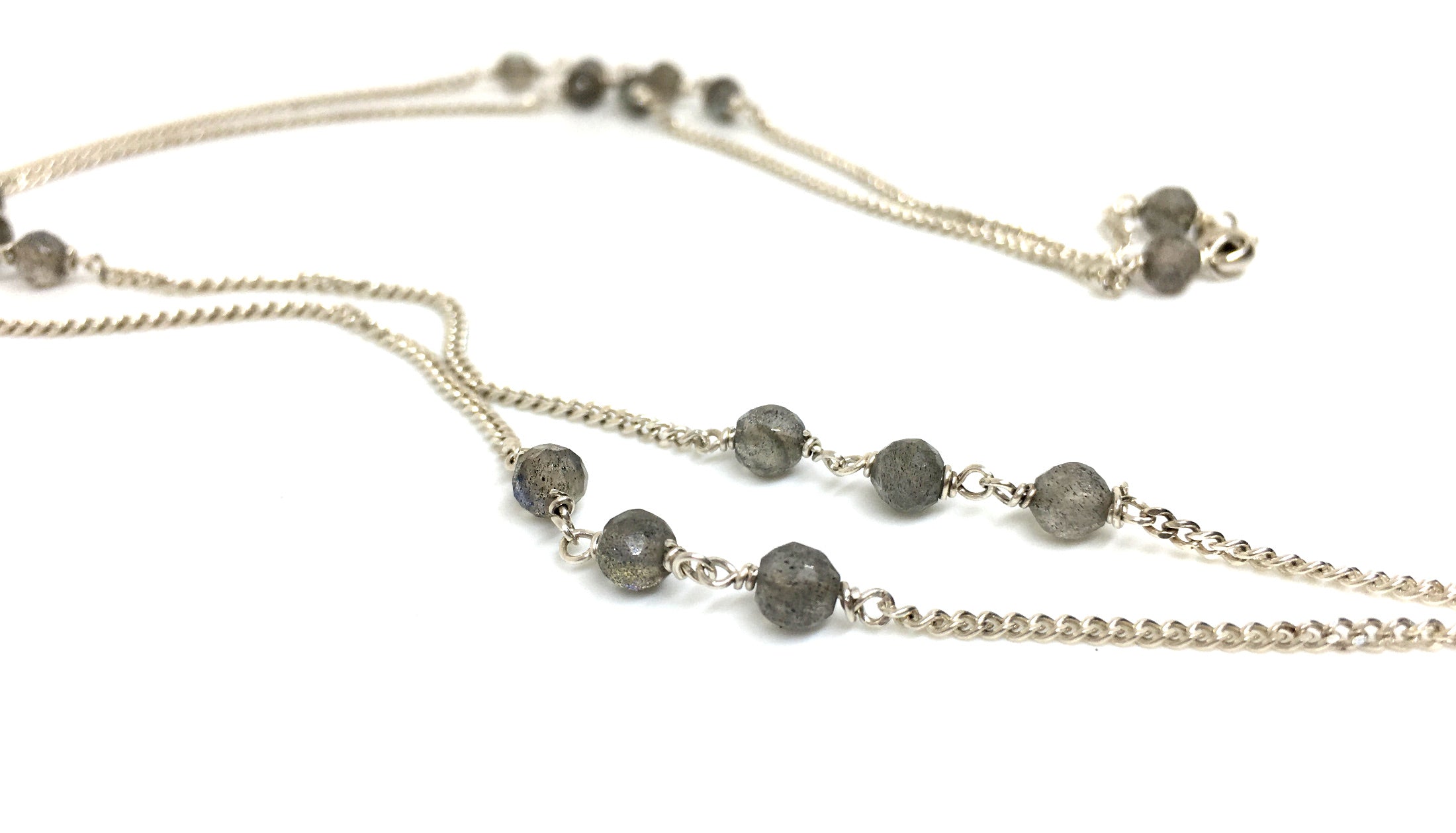Handmade Filigree Pendant Necklace with Labradorite