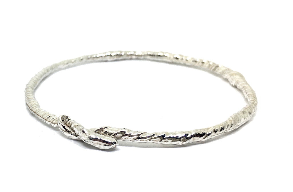 Twisted Vine Bangle in Sterling Silver