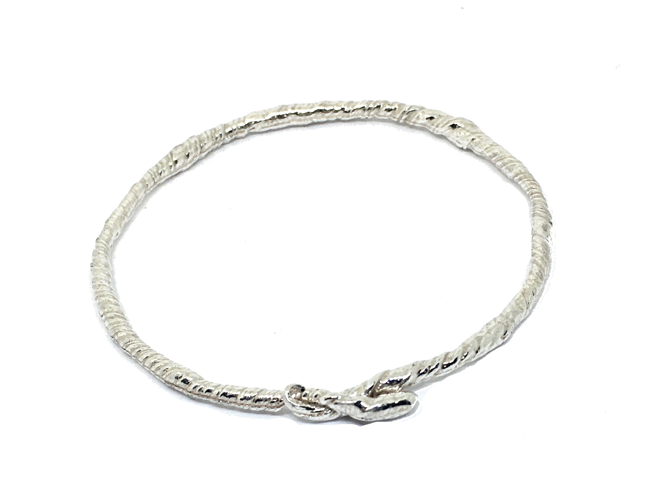 Twisted Vine Bangle in Sterling Silver