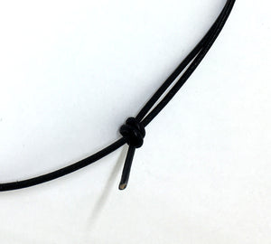 Adjustable Waxed Cord Necklace