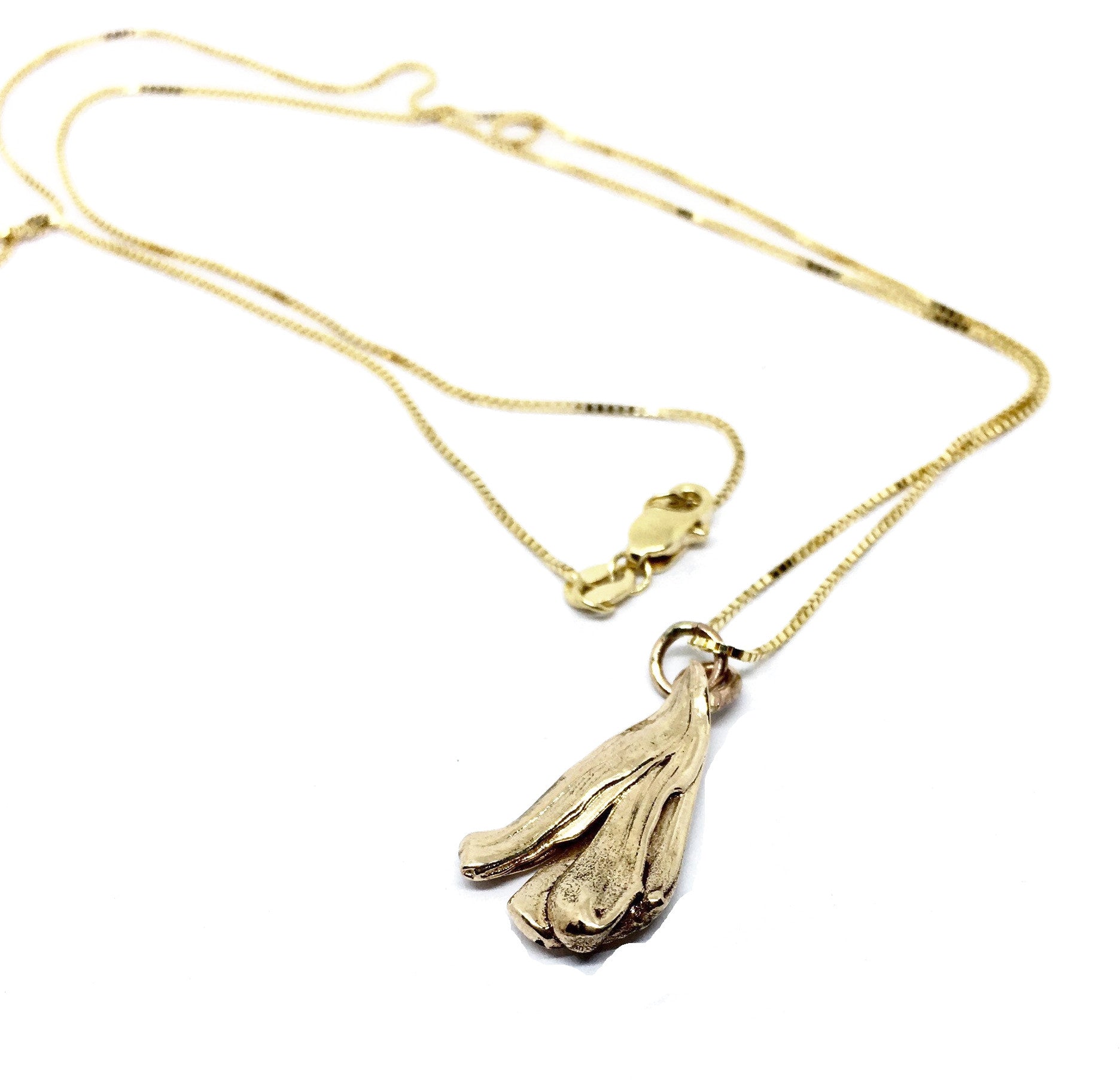 14K Yellow Gold Mitsuro Hikime Pendant Necklace