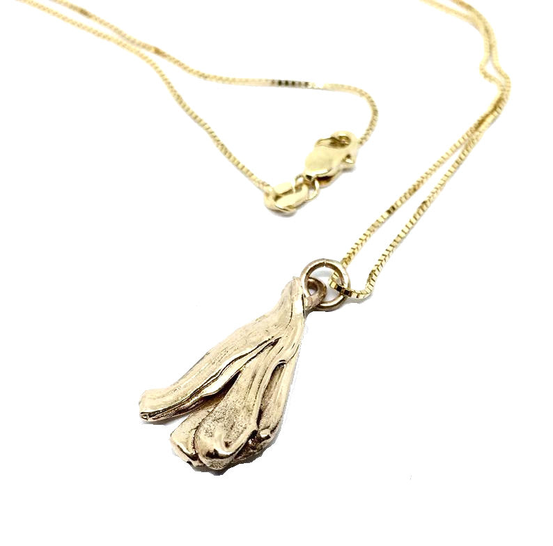 14K Yellow Gold Mitsuro Hikime Pendant Necklace