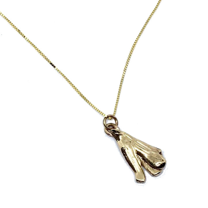 14K Yellow Gold Mitsuro Hikime Pendant Necklace