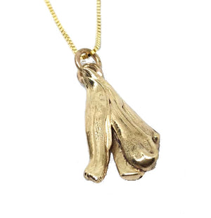 14K Yellow Gold Mitsuro Hikime Pendant Necklace