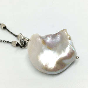 Cobblestone Pearl Pendant Necklace - One of a Kind