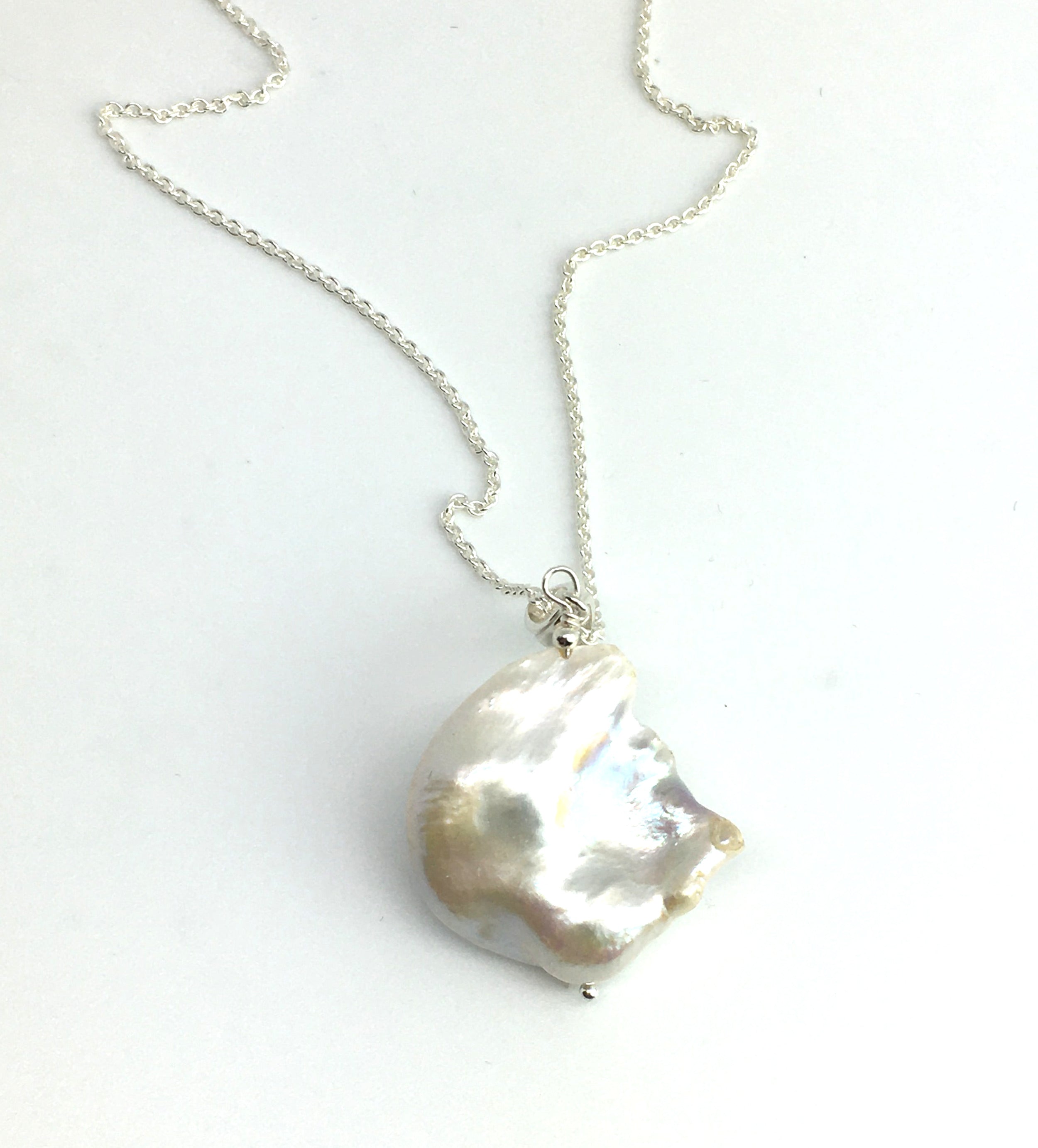 Cobblestone Pearl Pendant Necklace - One of a Kind