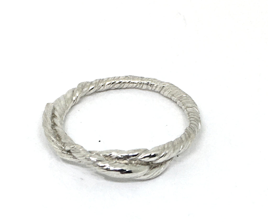 sterling silver double twist ring size 9 mitsuro hikime