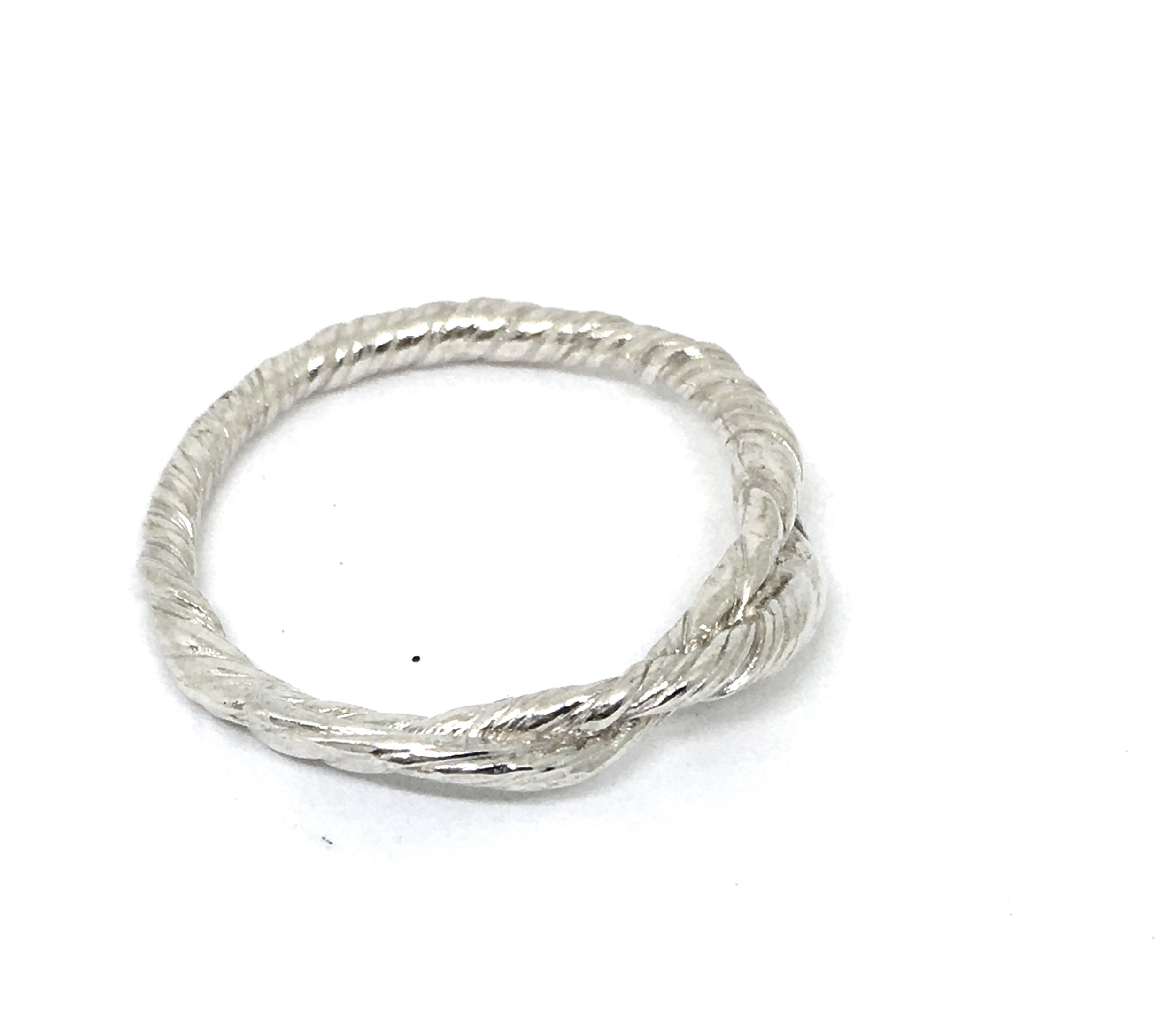 Twisted Vine Ring in Sterling Silver - Size 9