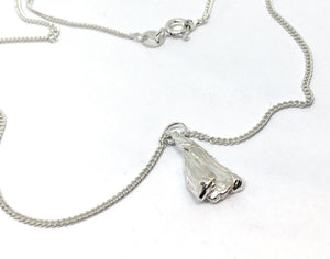 Sterling silver botanically inspired pendant necklace - one of a kind