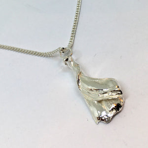 one of a kind sterling silver mitsuro hikime pendant necklace