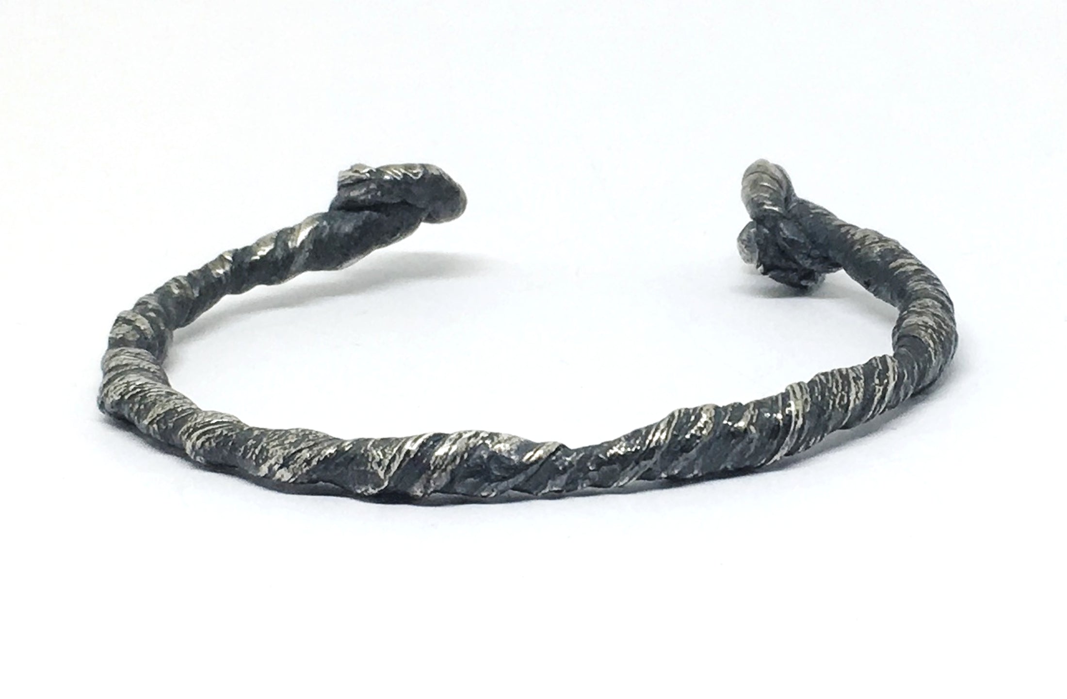 Twisted Rope Cuff In Sterling Silver