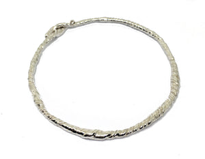 Twisted Vine Bangle in Sterling Silver