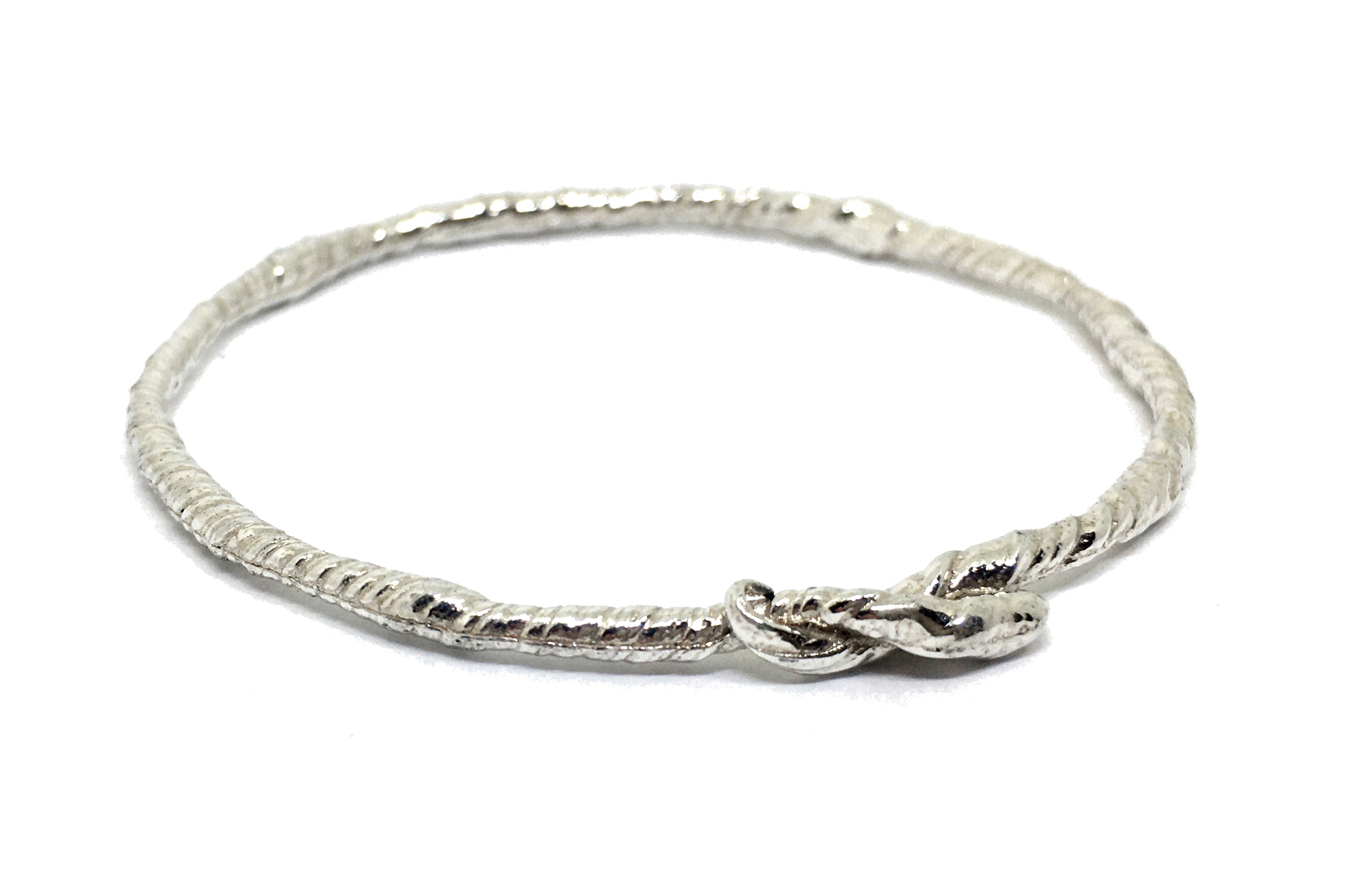 Twisted Vine Bangle in Sterling Silver