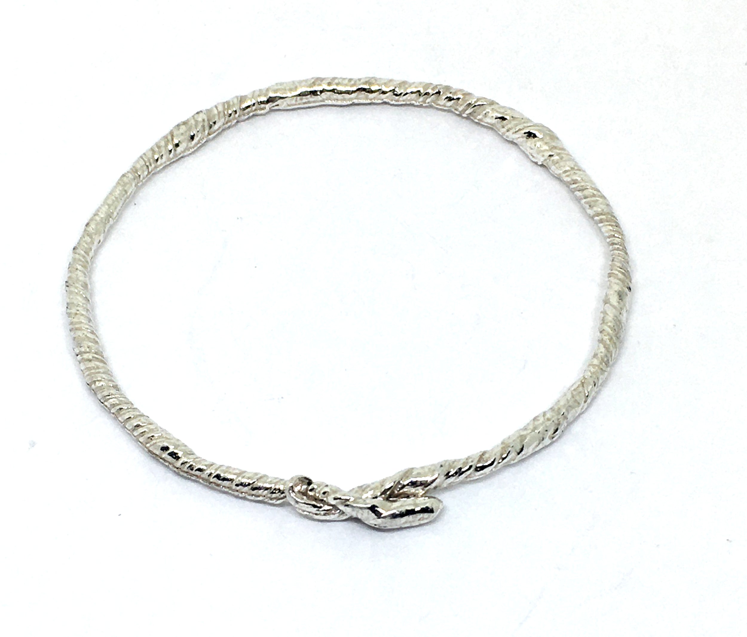 Twisted Vine Bangle in Sterling Silver