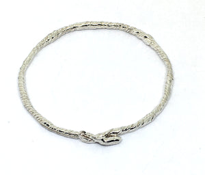 Twisted Vine Bangle in Sterling Silver