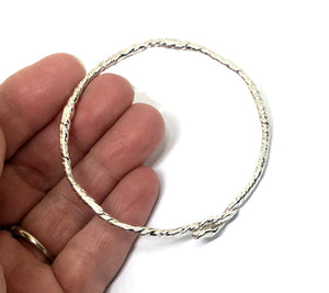 Twisted Vine Bangle in Sterling Silver