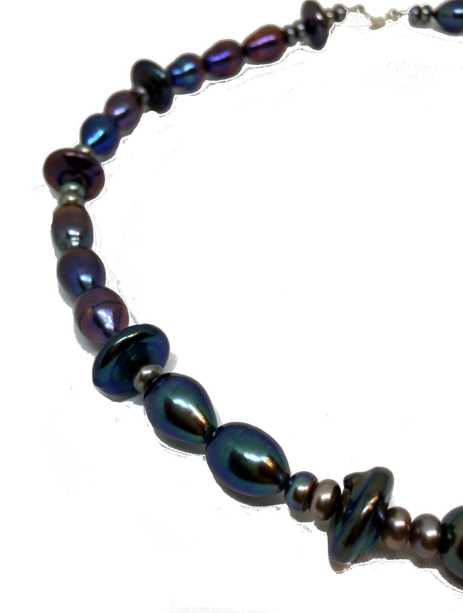 Mixed Freshwater Peacock Pearl Necklace