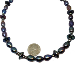 Mixed Freshwater Peacock Pearl Necklace