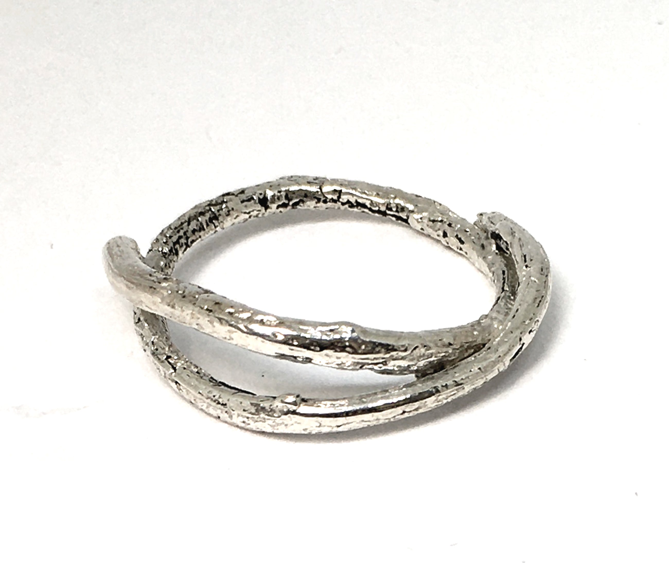 sterling silver olive twig band