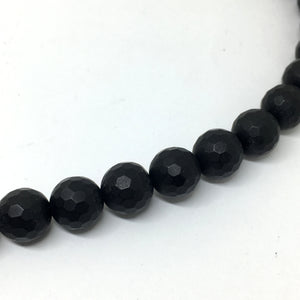 Onyx, Pearl and Diamond Statement Necklace - Asymmetrical Necklace with Mitsuro Hikime