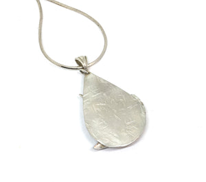 Botanical Opal Sterling Silver Pendant Necklace - Moon Garden