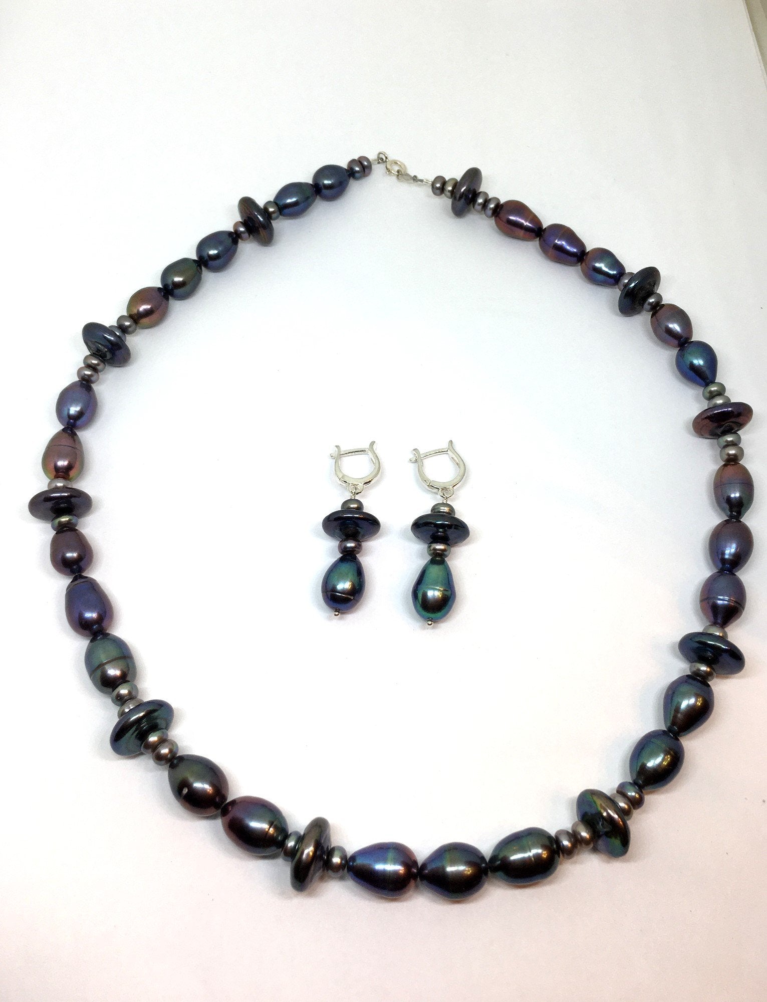 You can purchase just the earrings or with a matching necklace as an option