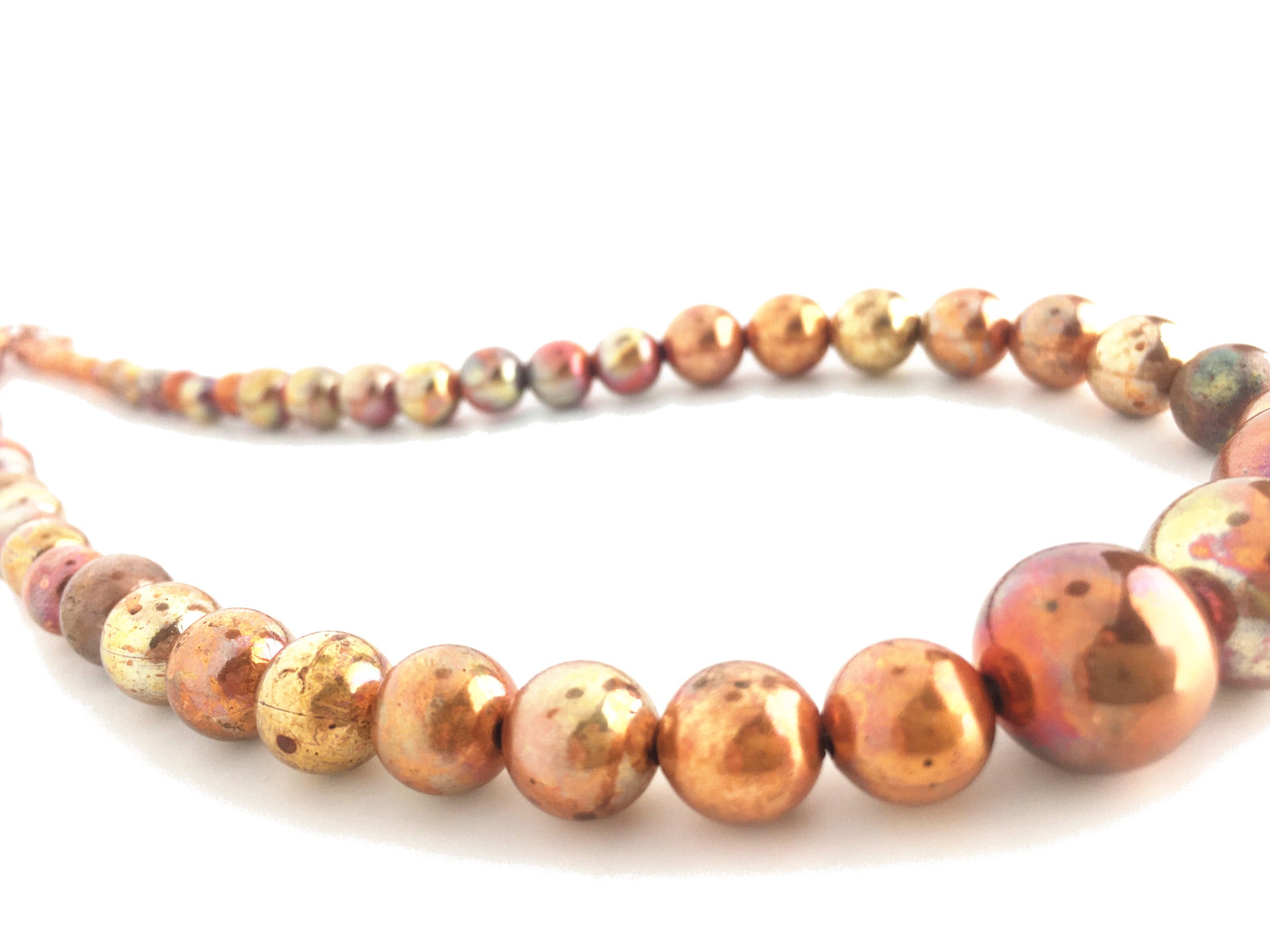 Sonoran Sunset Graduated Copper Strand Necklace
